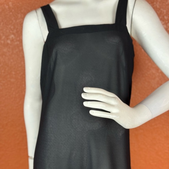 Prato Made In U.S.A Elegant Black Sleeveless Dress. E94 - Picture 12 of 15